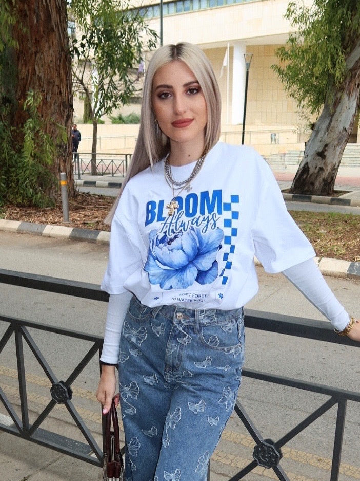 "BLOOM ALWAYS" OVERSIZE T-SHIRT
