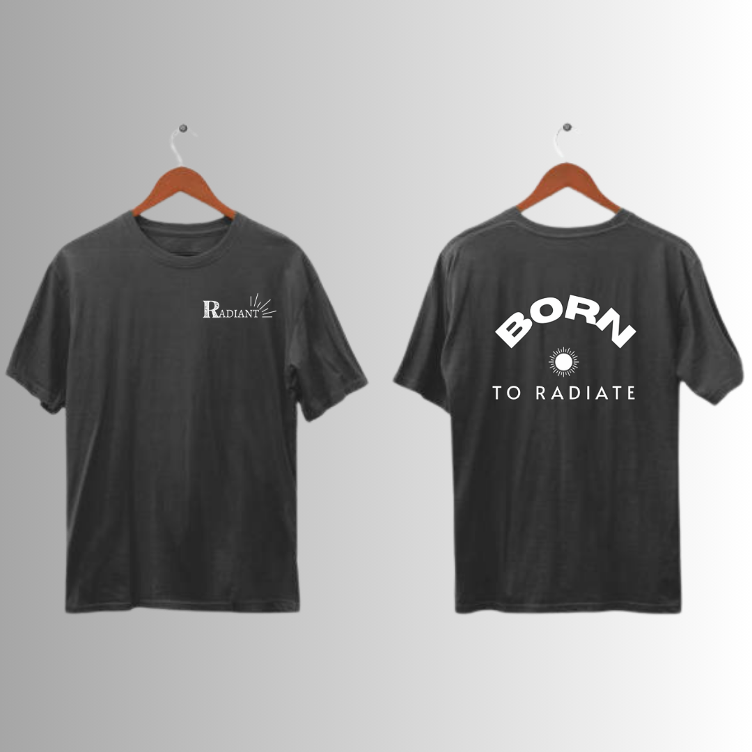 Born to Radiate Oversized T-Shirt – 220g Premium Cotton