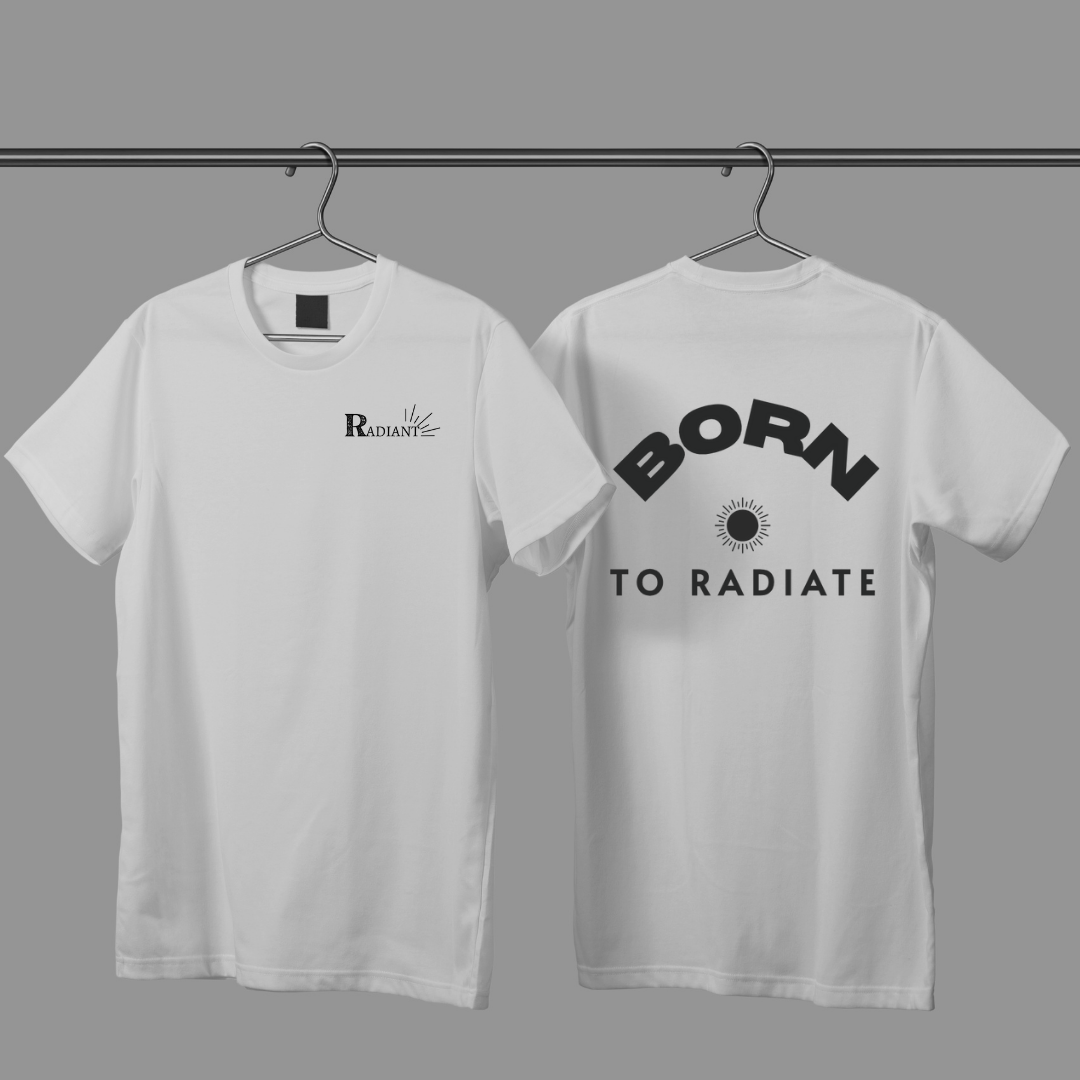 Born to Radiate Oversized T-Shirt – 220g Premium Cotton