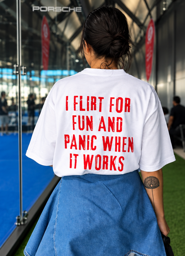 "FLIRT FOR FUN" - OVERSIZE T-SHIRT