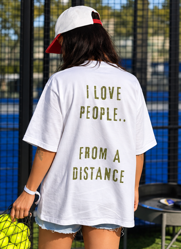 "FROM A DISTANCE" - OVERSIZE T-SHIRT